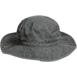 Washed Cotton Outdoor Hat Grey Display